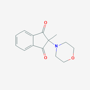 molecular formula C14H15NO3 B343953 2-methyl-2-(4-morpholinyl)-1H-indene-1,3(2H)-dione 
