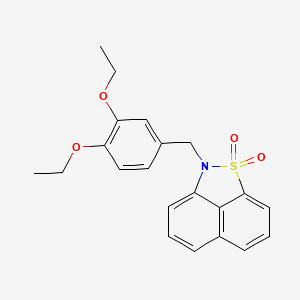 2-(3,4-diethoxybenzyl)-2H-naphtho[1,8-cd]isothiazole 1,1-dioxide