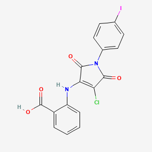 2-{[4-chloro-1-(4-iodophenyl)-2,5-dioxo-2,5-dihydro-1H-pyrrol-3-yl]amino}benzoic acid