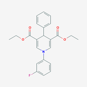 Diethyl 1-(3-fluorophenyl)-4-phenyl-1,4-dihydropyridine-3,5-dicarboxylate