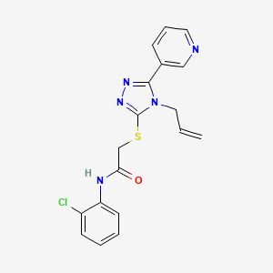 N-(2-chlorophenyl)-2-{[4-(prop-2-en-1-yl)-5-(pyridin-3-yl)-4H-1,2,4-triazol-3-yl]sulfanyl}acetamide