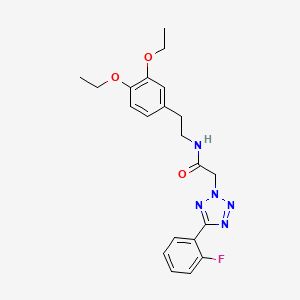 N-[2-(3,4-DIETHOXYPHENYL)ETHYL]-2-[5-(2-FLUOROPHENYL)-2H-1,2,3,4-TETRAZOL-2-YL]ACETAMIDE