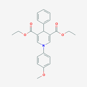 molecular formula C24H25NO5 B343967 Diethyl 1-(4-methoxyphenyl)-4-phenyl-1,4-dihydro-3,5-pyridinedicarboxylate 