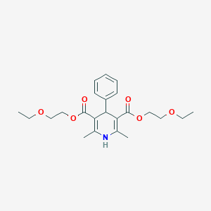 molecular formula C23H31NO6 B343970 Bis(2-ethoxyethyl) 2,6-dimethyl-4-phenyl-1,4-dihydro-3,5-pyridinedicarboxylate 