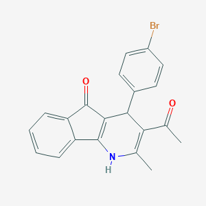 3-Acetyl-4-(4-bromophenyl)-2-methyl-1,4-dihydroindeno[1,2-b]pyridin-5-one