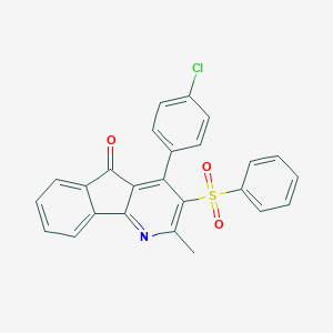 4-(4-chlorophenyl)-2-methyl-3-(phenylsulfonyl)-5H-indeno[1,2-b]pyridin-5-one