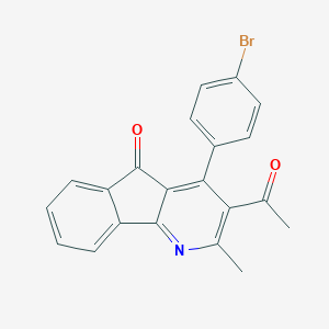 3-acetyl-4-(4-bromophenyl)-2-methyl-5H-indeno[1,2-b]pyridin-5-one