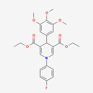 diethyl 1-(4-fluorophenyl)-4-(3,4,5-trimethoxyphenyl)-1,4-dihydro-3,5-pyridinedicarboxylate