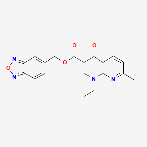 2,1,3-benzoxadiazol-5-ylmethyl 1-ethyl-7-methyl-4-oxo-1,4-dihydro-1,8-naphthyridine-3-carboxylate