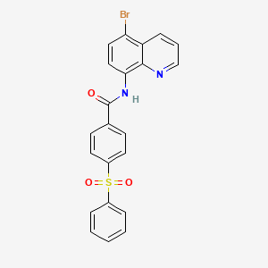 N-(5-bromoquinolin-8-yl)-4-(phenylsulfonyl)benzamide