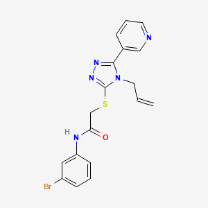 molecular formula C18H16BrN5OS B3439984 2-[(4-allyl-5-pyridin-3-yl-4H-1,2,4-triazol-3-yl)thio]-N-(3-bromophenyl)acetamide 