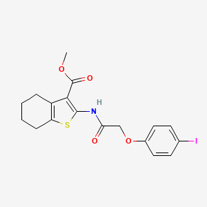 METHYL 2-[2-(4-IODOPHENOXY)ACETAMIDO]-4,5,6,7-TETRAHYDRO-1-BENZOTHIOPHENE-3-CARBOXYLATE