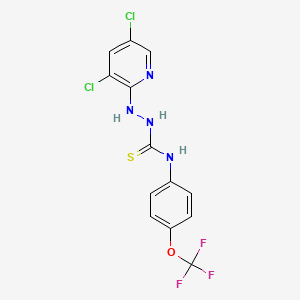 3-[(3,5-DICHLOROPYRIDIN-2-YL)AMINO]-1-[4-(TRIFLUOROMETHOXY)PHENYL]THIOUREA