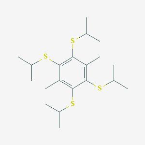 1,4-Dimethyl-2,3,5,6-tetrakis(propan-2-ylsulfanyl)benzene