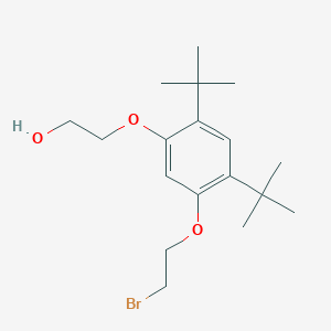 molecular formula C18H29BrO3 B344017 2-[5-(2-Bromoethoxy)-2,4-ditert-butylphenoxy]ethanol 