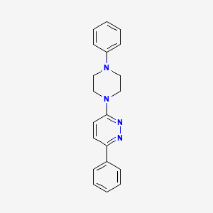 molecular formula C20H20N4 B3440179 3-phenyl-6-(4-phenyl-1-piperazinyl)pyridazine 