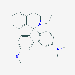 molecular formula C27H33N3 B344018 N-(4-{1-[4-(dimethylamino)phenyl]-2-ethyl-1,2,3,4-tetrahydro-1-isoquinolinyl}phenyl)-N,N-dimethylamine 