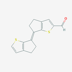 6,6-bis(5,6-dihydro-4H-cyclopenta[b]thiophen-6-ylidene)-2-carbaldehyde