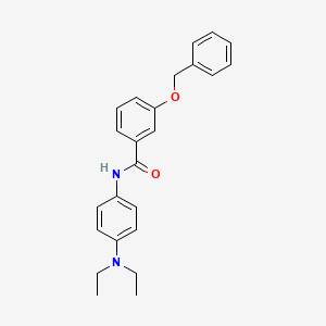 3-(benzyloxy)-N-[4-(diethylamino)phenyl]benzamide