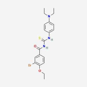molecular formula C20H24BrN3O2S B3440273 3-bromo-N-({[4-(diethylamino)phenyl]amino}carbonothioyl)-4-ethoxybenzamide 