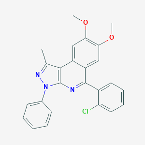 5-(2-chlorophenyl)-7,8-dimethoxy-1-methyl-3-phenyl-3H-pyrazolo[3,4-c]isoquinoline