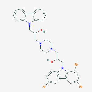 1-(9H-carbazol-9-yl)-3-{4-[2-hydroxy-3-(1,3,6-tribromo-9H-carbazol-9-yl)propyl]-1-piperazinyl}-2-propanol