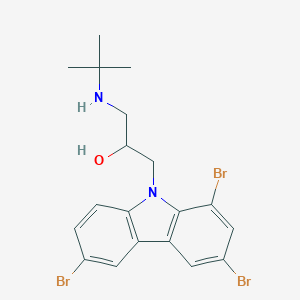 1-(tert-butylamino)-3-(1,3,6-tribromo-9H-carbazol-9-yl)-2-propanol