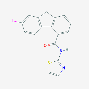 7-iodo-N-(1,3-thiazol-2-yl)-9H-fluorene-4-carboxamide