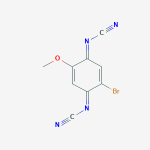 molecular formula C9H5BrN4O B344035 2-Bromo-4-(cyanoimino)-5-methoxy-2,5-cyclohexadien-1-ylidenecyanamide 