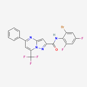 N-(2-bromo-4,6-difluorophenyl)-5-phenyl-7-(trifluoromethyl)pyrazolo[1,5-a]pyrimidine-2-carboxamide