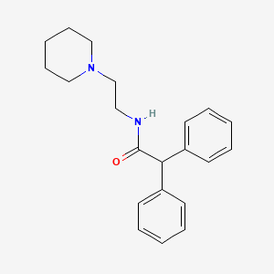 2,2-diphenyl-N-[2-(1-piperidinyl)ethyl]acetamide
