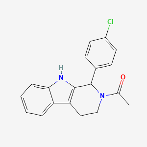 2-acetyl-1-(4-chlorophenyl)-2,3,4,9-tetrahydro-1H-beta-carboline