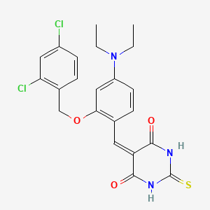 5-[2-[(2,4-dichlorobenzyl)oxy]-4-(diethylamino)benzylidene]-2-thioxodihydro-4,6(1H,5H)-pyrimidinedione