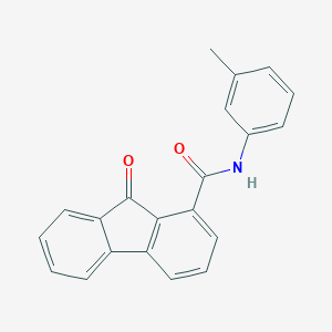 molecular formula C21H15NO2 B344039 N-(3-methylphenyl)-9-oxo-9H-fluorene-1-carboxamide 