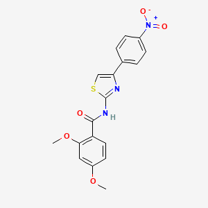2,4-dimethoxy-N-[4-(4-nitrophenyl)-1,3-thiazol-2-yl]benzamide