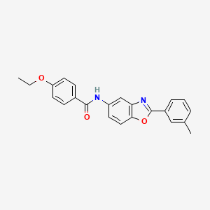 4-ethoxy-N-[2-(3-methylphenyl)-1,3-benzoxazol-5-yl]benzamide