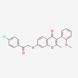 7-[2-(4-chlorophenyl)-2-oxoethoxy]-3-(2-methoxyphenyl)-2-methyl-4H-chromen-4-one