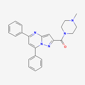 2-[(4-methyl-1-piperazinyl)carbonyl]-5,7-diphenylpyrazolo[1,5-a]pyrimidine