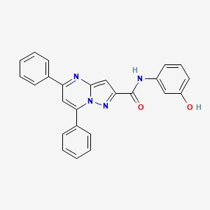 N-(3-hydroxyphenyl)-5,7-diphenylpyrazolo[1,5-a]pyrimidine-2-carboxamide