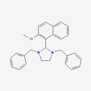 molecular formula C28H28N2O B3440453 1,3-dibenzyl-2-(2-methoxy-1-naphthyl)imidazolidine 