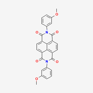 molecular formula C28H18N2O6 B3440464 2,7-bis(3-methoxyphenyl)benzo[lmn]-3,8-phenanthroline-1,3,6,8(2H,7H)-tetrone 