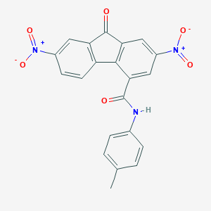 2,7-bisnitro-N-(4-methylphenyl)-9-oxo-9H-fluorene-4-carboxamide