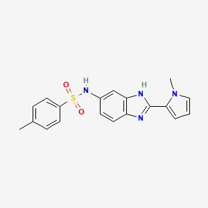 4-methyl-N-[2-(1-methyl-1H-pyrrol-2-yl)-1H-benzimidazol-5-yl]benzenesulfonamide