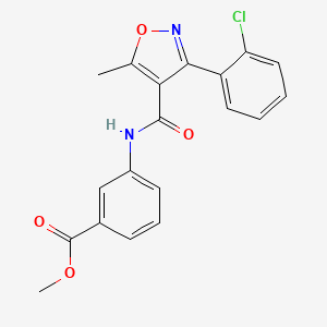 methyl 3-({[3-(2-chlorophenyl)-5-methyl-4-isoxazolyl]carbonyl}amino)benzoate
