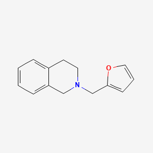 molecular formula C14H15NO B3440515 2-(2-furylmethyl)-1,2,3,4-tetrahydroisoquinoline oxalate 