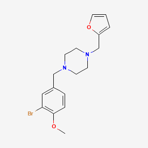 1-(3-bromo-4-methoxybenzyl)-4-(2-furylmethyl)piperazine