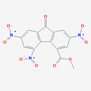 molecular formula C15H7N3O9 B344054 2,5,7-Trinitro-9-oxo-9H-fluorene-4-carboxylic acid methyl ester CAS No. 24867-50-3