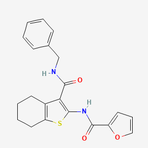 molecular formula C21H20N2O3S B3440599 N-{3-[(benzylamino)carbonyl]-4,5,6,7-tetrahydro-1-benzothien-2-yl}-2-furamide CAS No. 518349-77-4