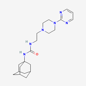 molecular formula C21H32N6O B3440619 N-1-adamantyl-N'-{2-[4-(2-pyrimidinyl)-1-piperazinyl]ethyl}urea 