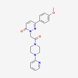 6-(4-methoxyphenyl)-2-{2-oxo-2-[4-(2-pyridinyl)-1-piperazinyl]ethyl}-3(2H)-pyridazinone